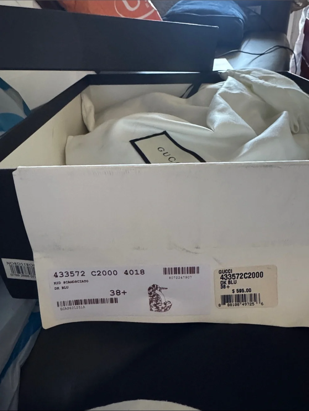 Gucci Black Shoe Box with White Label - Picture 3 of 7